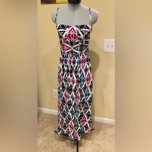 Ann Taylor Abstract Print Maxi Dress